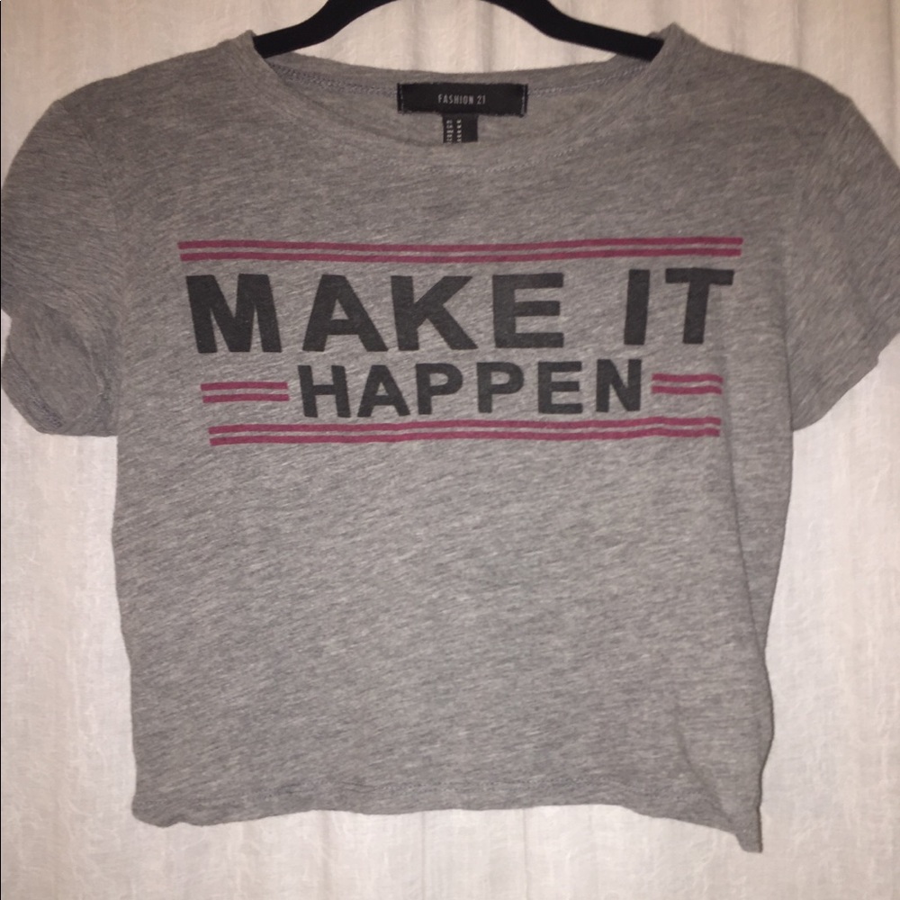 CUTE FOREVER 21 CROP TOP TEE